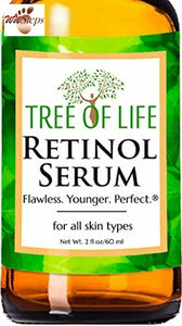 Tree of Life Retinol Serum for Face Wrinkles | Renewing Facial Serum with Botani