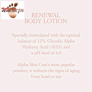 Alpha Skin Care Renewal Body Lotion | Anti-Aging Formula |12% Glycolic Alpha Hyd