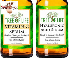 Load image into Gallery viewer, Anti Aging Serums - Vitamin C Serum and Hyaluronic Acid Serum 2-Pack Set (1 of e
