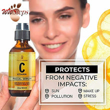 Load image into Gallery viewer, Vitamin C Serum for Face (2oz) with Hyaluronic Acid and Vitamin E Natural Skin C
