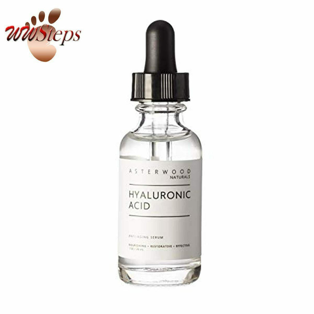 Asterwood Naturals Pure Hyaluronic Acid Serum for Face; Plumping, Anti-Aging, Hy