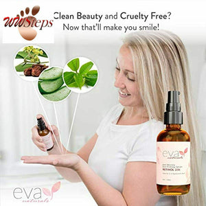 Eva Naturals Anti-Aging Retinol Serum For Face - Pro 2.5% Retinol Formula Packed
