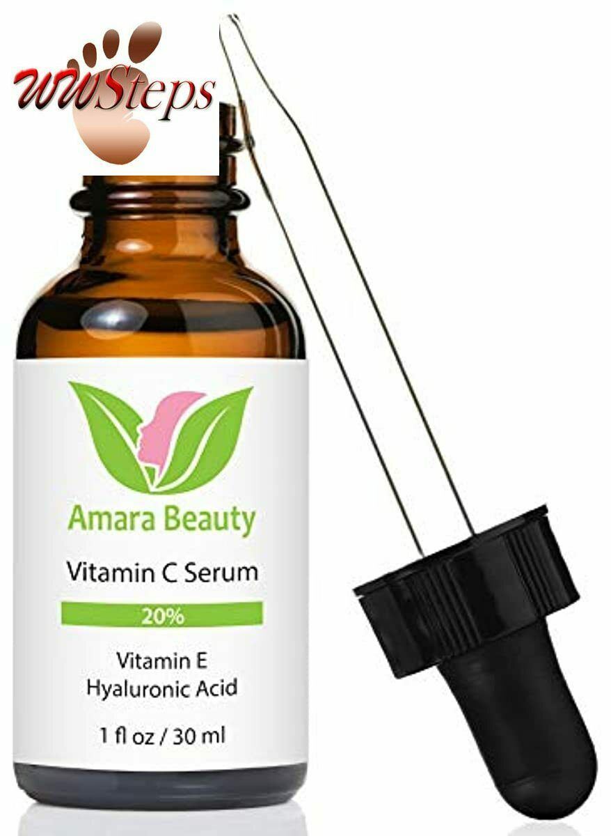 Vitamin C Serum for Face 20% with Hyaluronic Acid & Vitamin E, 1 fl. oz.