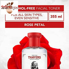 Load image into Gallery viewer, THAYERS -Free Rose Petal Witch Hazel Facial Toner with Aloe Vera Formula, 12 Oun
