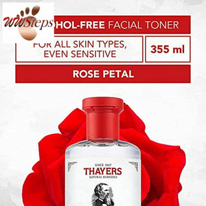 THAYERS -Free Rose Petal Witch Hazel Facial Toner with Aloe Vera Formula, 12 Oun