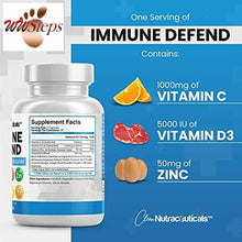 Load image into Gallery viewer, 8 in 1 Immune System Booster Support Supplement w/ Vitamin D3 5000 IU, VIT C 100

