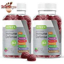 Load image into Gallery viewer, 8 in 1 Immune Support Booster Pectin Gummies with Probiotics - Vitamin Dietary S
