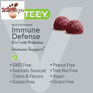 8 in 1 Immune Support Booster Pectin Gummies with Probiotics - Vitamin Dietary S