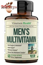 Load image into Gallery viewer, Men&#39;s Daily Multimineral Multivitamin Supplement. Vitamins A C E D B1 B2 B3 B5 B
