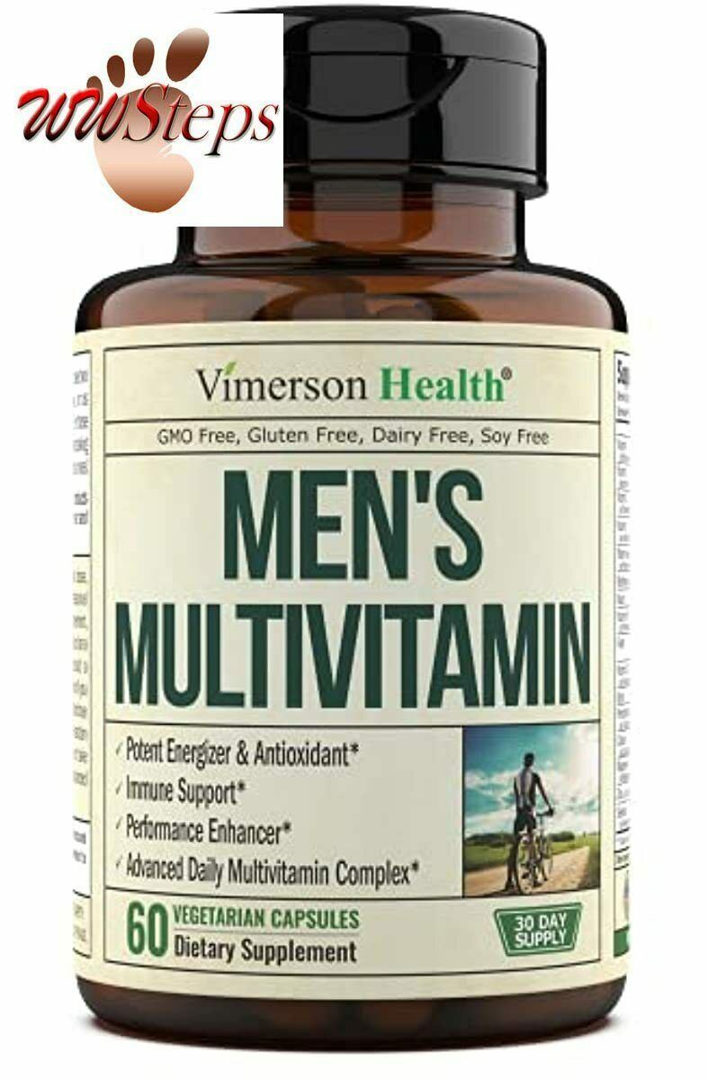 Men's Daily Multimineral Multivitamin Supplement. Vitamins A C E D B1 B2 B3 B5 B