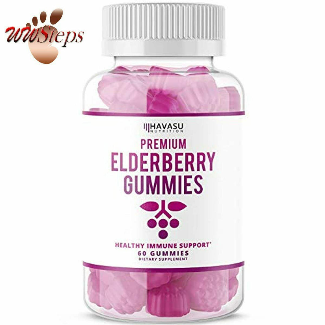 Havasu Nutrition Elderberry Gummies 100mg - Supports Immune System Health - Made
