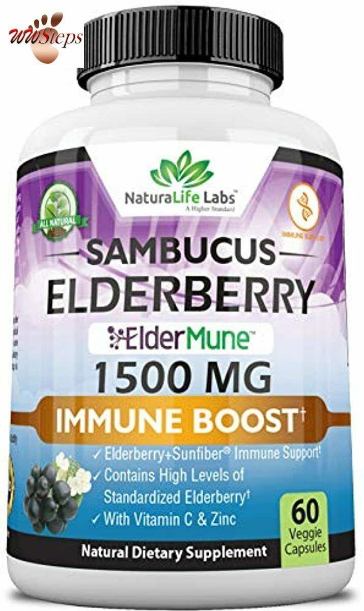 Sambucus Elderberry 1,500 mg (Eldermune Super Concentrated (65:1) = 65,000 mg) w