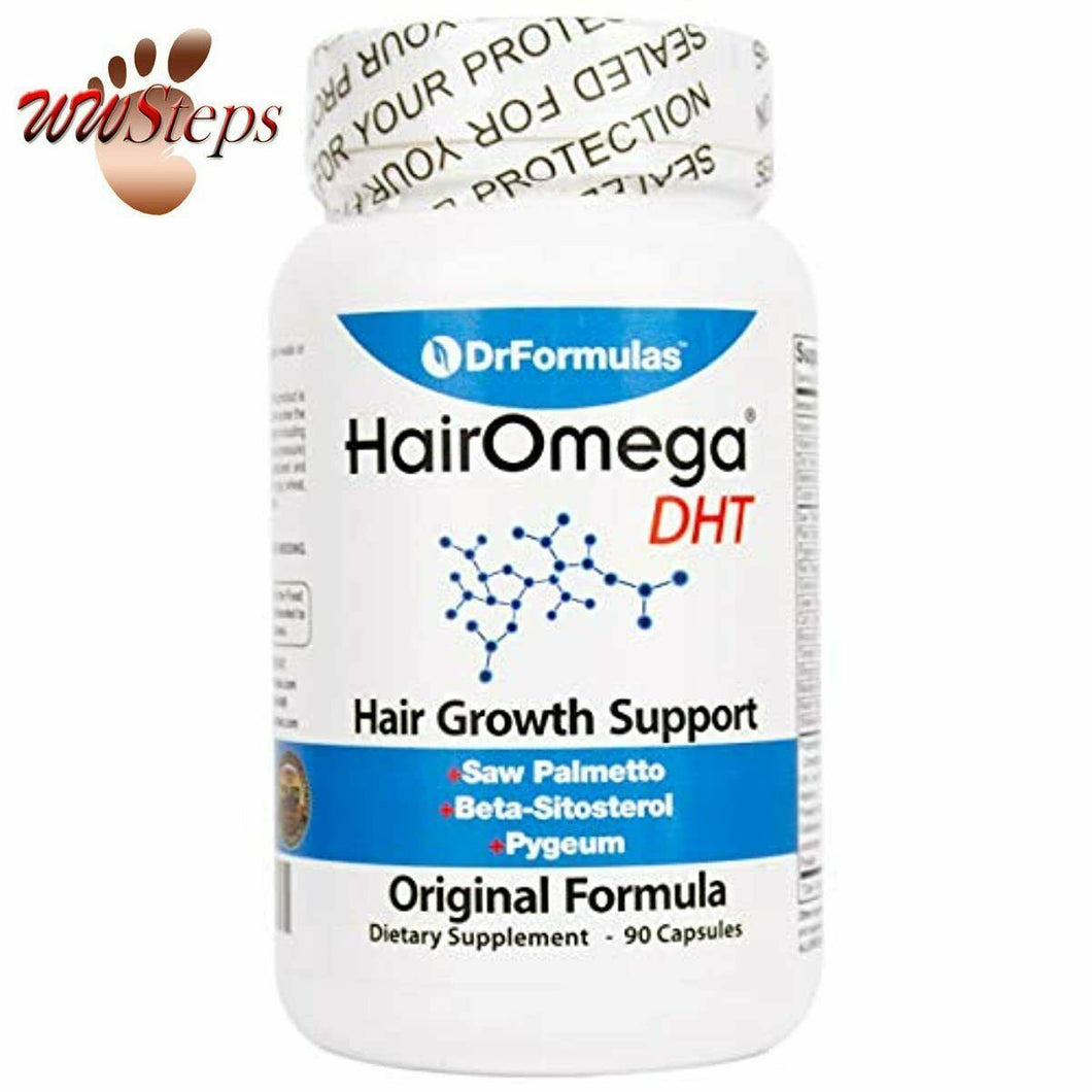 DrFormulas Original Hair Vitamins without Biotin | HairOmega DHT Blocker | Hair