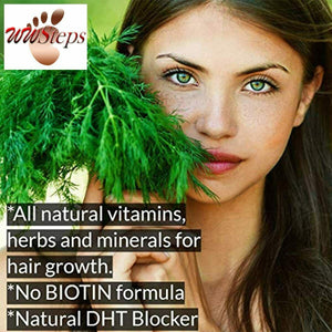 DrFormulas Original Hair Vitamins without Biotin | HairOmega DHT Blocker | Hair