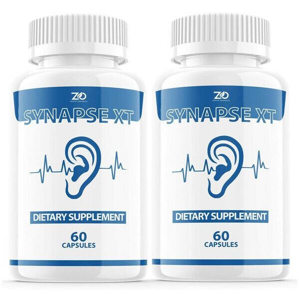 2 Pack of Synapse XT for Tinnitus Supplement Pills, 60 Caps