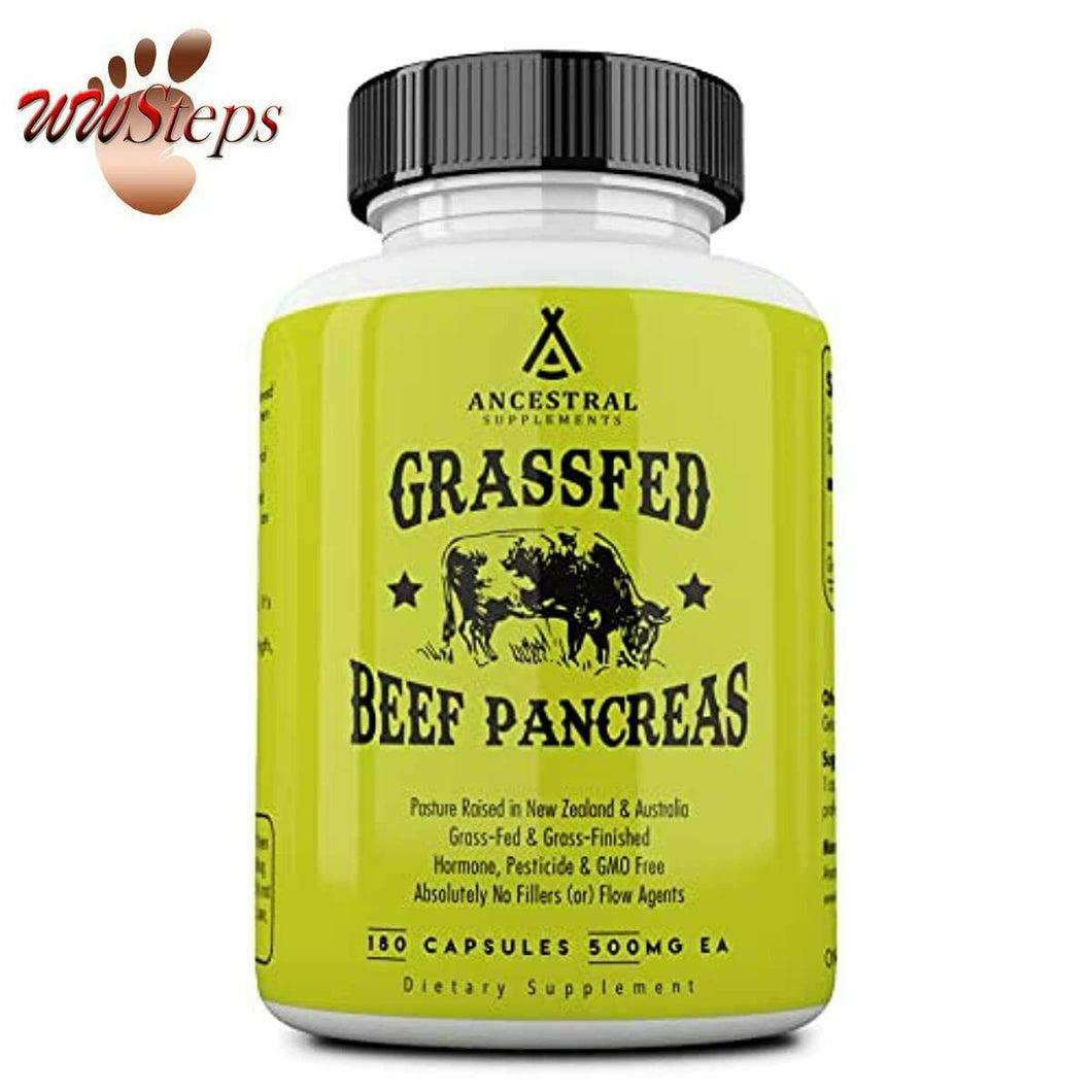 Ancestral Supplements Grass Fed Pancreas — Digestive, Proteolytic Enzymes (Inc