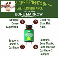 Charger l&#39;image dans la galerie, Grass Fed Bone Marrow - Whole Bone Extract Supplement 180 Capsules by Peak Perfo
