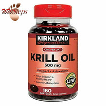 이미지를 갤러리 뷰어에 로드 , Kirkland Signature Expect Molre Krill Oil 500 mg, 160 Softgels
