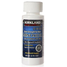 Cargar imagen en el visor de la galería, Kirkland Minoxidil 5% Solution Hair Loss Regrowth Treatment 2 fl oz - NO Dropper
